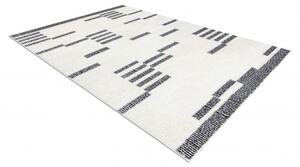 Moderní koberec MODE 8511 geometrická krémová / černá velikost 120x170 cm | krásné koberce cz