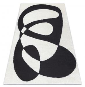 Moderní koberec MODE 8531 abstrakce krémová / černá velikost 200x290 cm | krásné koberce cz