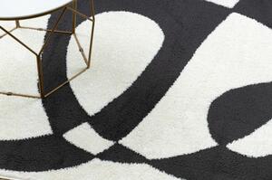 Moderní koberec MODE 8531 abstrakce krémová / černá velikost 120x170 cm | krásné koberce cz