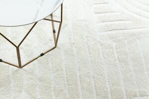 Moderní koberec MODE 8586 geometrická krémová velikost 140x190 cm | krásné koberce cz