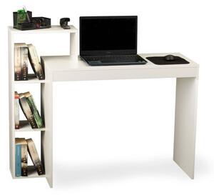 ModernHome Kancelářský stůl s knihovnou, HMODS-1 WHITE
