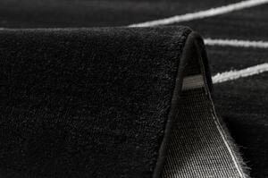 Koberec EMERALD výhradní 7543 glamour, stylový geometrický černý / st velikost 140x190 cm | krásné koberce cz