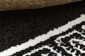 Kulatý koberec HAMPTON Medusa medúza řecký černý velikost kruh 120 cm | krásné koberce cz
