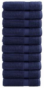 Prémiové ručníky SOLUND 10 ks tmavě modré 50x100 cm 600 g/m² 137259