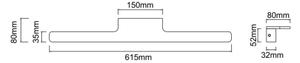 Open Design OR86126 - LED Osvětlení zrcadla LUCE LED/11W/230V 61,5 cm IP44 chrom
