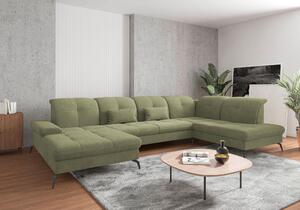 SEDACÍ SOUPRAVA, textil, světle zelená Sit & More - Sedací soupravy, Online Only
