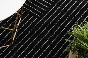 Koberec EMERALD výhradní A0084 glamour, stylový, řádky, geometrický č velikost 80x150 cm | krásné koberce cz
