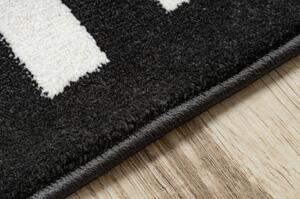 Kulatý koberec HAMPTON Crown černý velikost 120x170 cm | krásné koberce cz