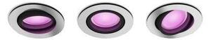 PH 8720169318854 Hue WACA Centura podhledové LED svítidlo 3x GU10 5,7W 350lm 2000-6500K RGB kulaté IP20 hliník - PHILIPS
