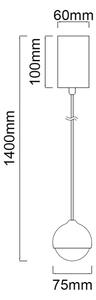 Open Design OR85099 - LED Lustr na lanku BOLICINA LED/5W/230V zlatá