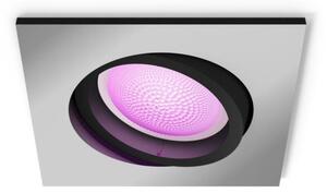 PH 8720169319158 Hue WACA Centura podhledové LED svítidlo GU10 5,7W 350lm 2000-6500K RGB IP20 hranaté, hliník - PHILIPS