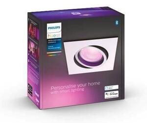 PH 8720169319219 Hue WACA Centura podhledové LED svítidlo GU10 5,7W 350lm 2000-6500K RGB IP20 hranaté bílé - PHILIPS