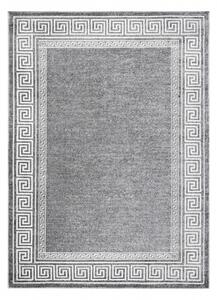 Koberec MATEO 8033/644 Moderní řecký, vzor rámu strukturální šedá velikost 120x170 cm | krásné koberce cz