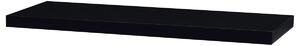 Nástěnná polička P-005 BK černá vysoký lesk, 80 x 24 x 4 cm