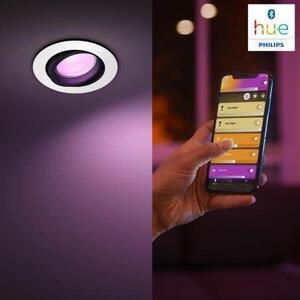 PH 8720169319035 Hue WACA Centura podhledové LED svítidlo GU10 5,7W 350lm 2000-6500K RGB IP20 kulaté, bílé - PHILIPS
