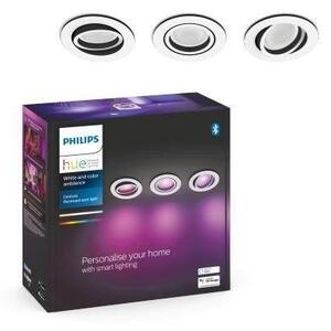 PH 8720169319097 Hue WACA Centura podhledové LED svítidlo 3x GU10 5,7W 350lm 2000-6500K RGB kulaté IP20 bílé - PHILIPS