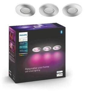PH 8720169321014 Hue WACA Xamento podhledové LED svítídlo 3x GU10 5.7W 350lm 2000-6500K RGB IP44, chrom - PHILIPS