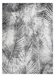 Koberec MATEO 8035/644 Moderní palmové listy strukturální šedá velikost 160x220 cm | krásné koberce cz