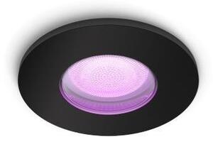 PH 8720169320833 Hue WACA Xamento podhledové LED svítidlo 1x GU10 5.7W 350lm 2000-6500K RGB IP44, černé - PHILIPS