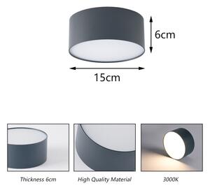 Brilagi - LED Koupelnové stropní svítidlo FORIS LED/20W/230V pr. 15 cm antr IP44