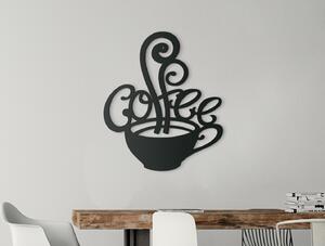 Drevko Dřevěná samolepka na zeď Coffee