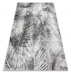 Koberec MATEO 8035/644 Moderní palmové listy strukturální šedá velikost 280x370 cm | krásné koberce cz