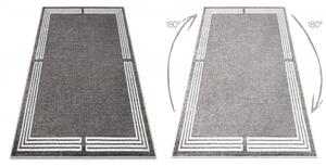 Koberec MATEO 8034/644 Moderní vzor rámu strukturální šedá velikost 120x170 cm | krásné koberce cz