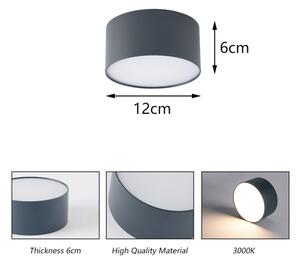 Brilagi - LED Koupelnové stropní svítidlo FORIS LED/14W/230V pr. 12 cm antr IP44
