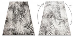 Koberec MATEO 8035/944 Moderní palmové listy strukturální šedá / bé velikost 120x170 cm | krásné koberce cz