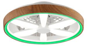 Brilliant - LED RGBW Stmívatelný stropní ventilátor GAIANO LED/24W/230V + DO