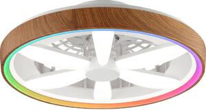 Brilliant - LED RGBW Stmívatelný stropní ventilátor GAIANO LED/24W/230V + DO