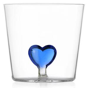 Ichendorf Milano designové sklenice na vodu Cuore Blue Heart