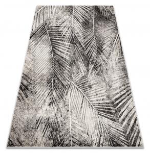 Koberec MATEO 8035/944 Moderní palmové listy strukturální šedá / bé velikost 160x220 cm | krásné koberce cz