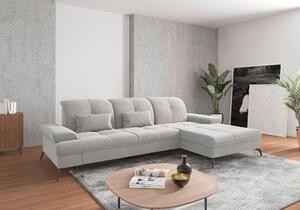 ROHOVÁ SEDAČKA, textil, barvy stříbra Sit & More - Sedací soupravy, Online Only