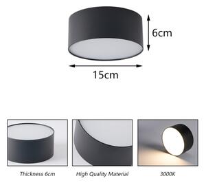 Brilagi - LED Koupelnové stropní svítidlo FORIS LED/20W/230V pr. 15 cm čern IP44