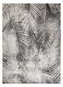 Koberec MATEO 8035/944 Moderní palmové listy strukturální šedá / bé velikost 120x170 cm | krásné koberce cz