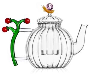 Ichendorf Milano designové konvice Teapot Optic Tomatoes and Snail