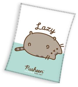 Dětská mikroplyšová deka 130 x 170 cm - Kočička Pusheen Lazy Cat