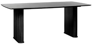 Černý dubový jídelní stůl Unique Furniture Nola 190 x 100 cm