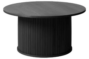 Černý dubový konferenční stolek Unique Furniture Nola 90 cm