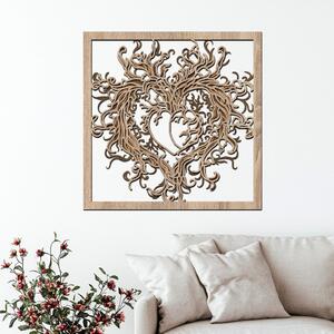 3 vrstvé dřevěné srdce SPŘÍZNĚNÍ Zvolte rozměr šxv (cm): 40x40 | Zvolte barvu dekoru: Dub sunoma-Ořech-Wenge