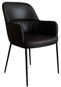 Černá koženková jídelní židle Miotto Marradi