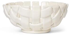 Ferm Living Keramická mísa Plait Bowl Ø24, off-white