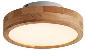 Skandinávské stropní svítidlo dřevěné 30 cm vč. LED stmívatelné - Pecker