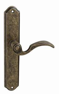 Dveřní kování MP Rama (OBA) - BB klika-klika otvor pro obyčejný klíč/OBA (antik bronz) / Rozteč 72 mm