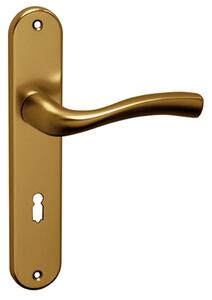 Dveřní kování MP Arch (F4) - BB klika-klika otvor pro obyčejný klíč/F4/MP4 (hliník bronz) / Rozteč 72 mm
