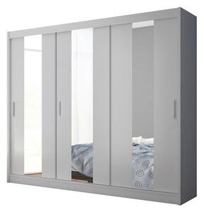 Šatní skříň Vaila 250x215x61 (bílá)