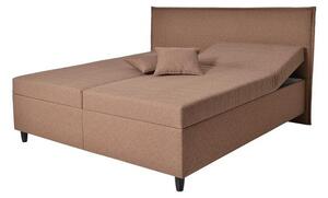 Čalouněná postel Ariana 180x200, hnědá, včetně matrace