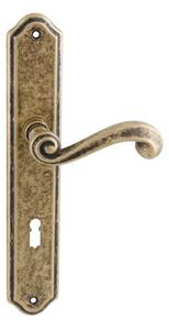 Dveřní kování MP Carla 704 (OBA) - BB klika-klika otvor pro obyčejný klíč/OBA (antik bronz) / Rozteč 72 mm