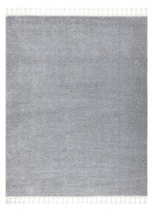 Koberec SEVILLA PC00B pruhy šedá střapce, Berber, Maroko, Shaggy velikost 200x290 cm | krásné koberce cz